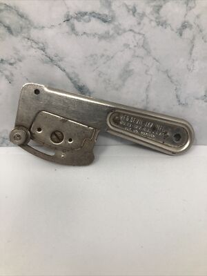 VINTAGE RED DEVIL JAK NIFE NJ 13 METAL FOLDING SCRAPER KNIFE