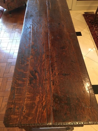 Antique - 17th Century Carved Table with Drawers