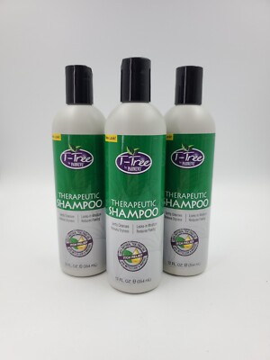 3 Pack Parnevu T-Tree Therapeutic Shampoo, 12 oz ea 100% Natural tea tree oil 