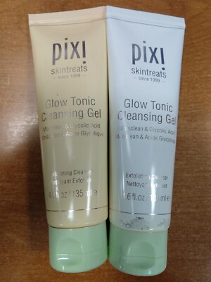2 Pack: Pixi Glow Tonic Cleansing Gel Exfoliating + Glycolic Acid 4.6oz. ea. 3B