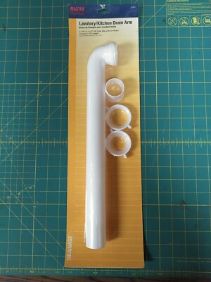 (Case of 5) Master Plumber Drain Arm 1-1/4 or 1-1/2 OD Tube Slip of Direct x 15''