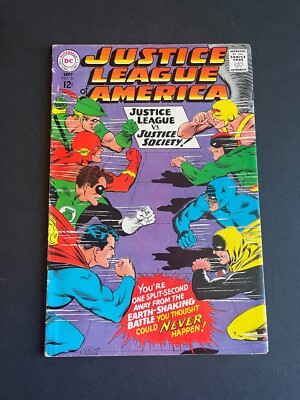 Justice League of America #56 - JLA Vs. Justice Society (DC, 1967) Fine-