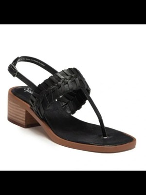 

Женские черные кожаные сандалии с ремешком на пятке SPLENDID Tempo Square Slingback, Черный, LL1716
