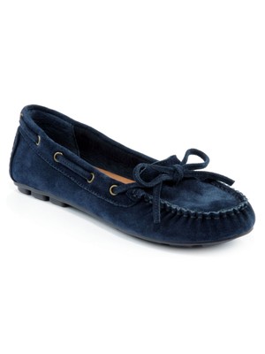 

Женские кожаные мокасины LUCKY BRAND темно-синего цвета Comfort Darice с круглым носком без шнуровки, Navy, LK-DARICE