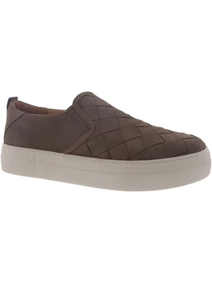 STEVE MADDEN Женские Коричневые Кожаные Слипоны на Платформе Aldene Toe 6,5 M