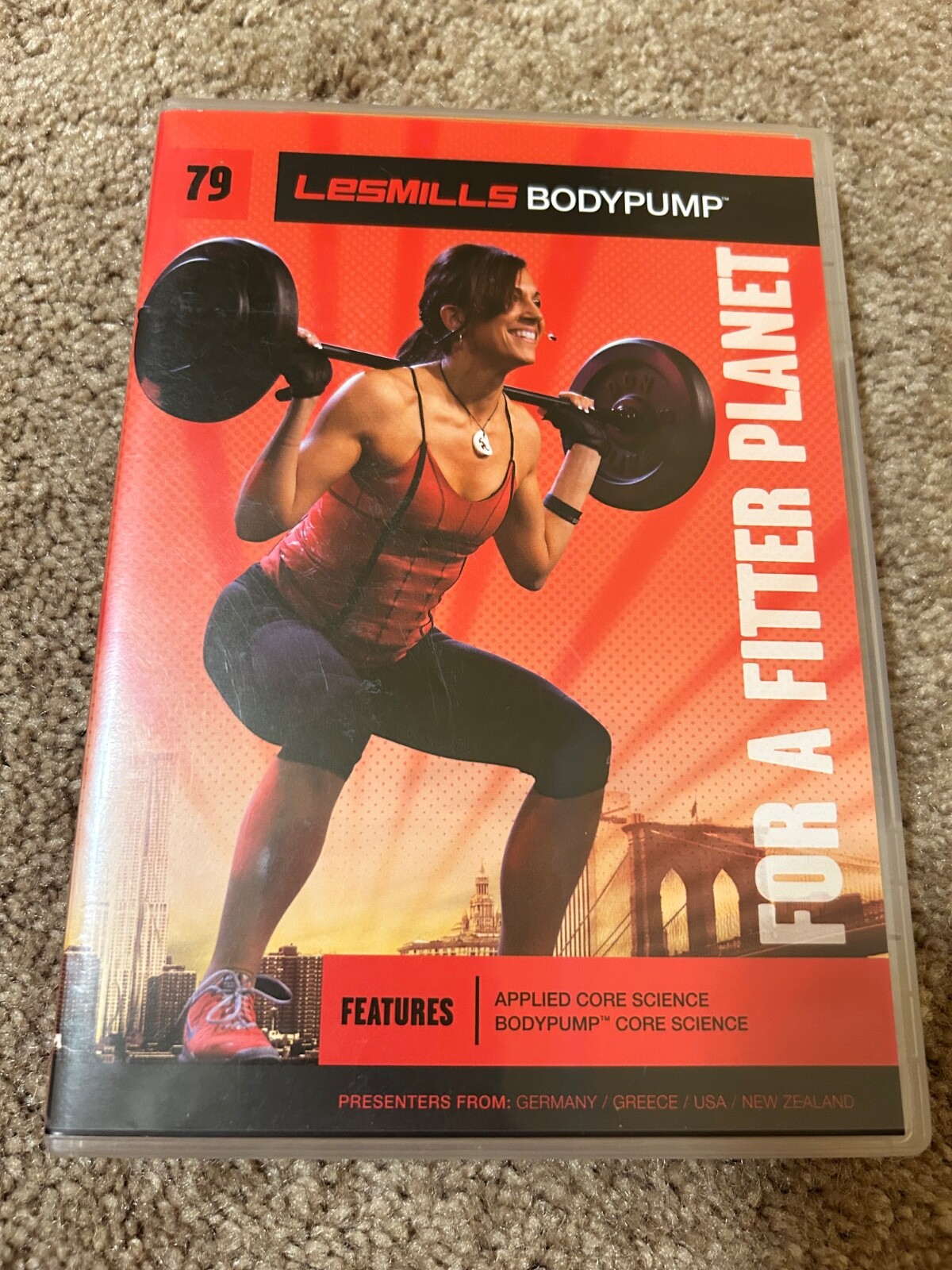 レズミルズ　ボディパンプDVD 62.66.68.87 Les Mills BODYPUMP Body Pump 79 DVD + CD + Notes Strength