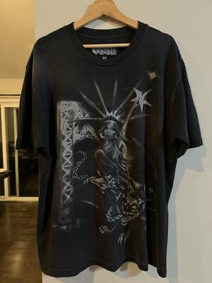 2024 Travis Scott Live MetLife Utopia Tour Merch XL Black Maximus NYC Tee Statue