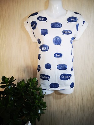 HELLO Oii Ladies/Girls 100% Cotton T-shirts with Unique Hand Made Print 