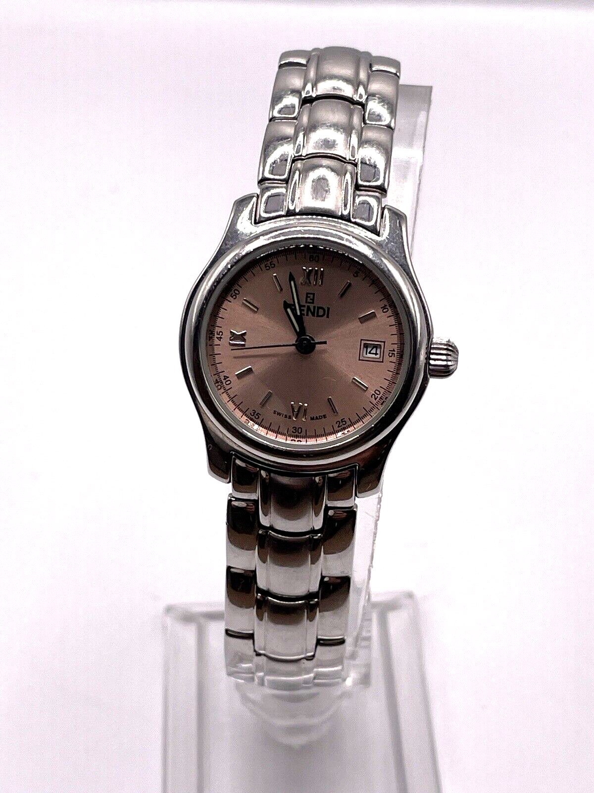 Fendi Watch 210L Orologi 26mm Women's Pinks X Silver | eBay Fendi Watch 210L Orologi 26mm Women's Pinks X Silver | eBay
