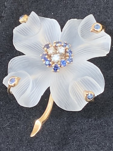 Something Blue　ティファニー ヴィンテージ ブローチ リーフ Tiffany & Co. - Tiffany ヴィンテージ マリーゴールドブローチ