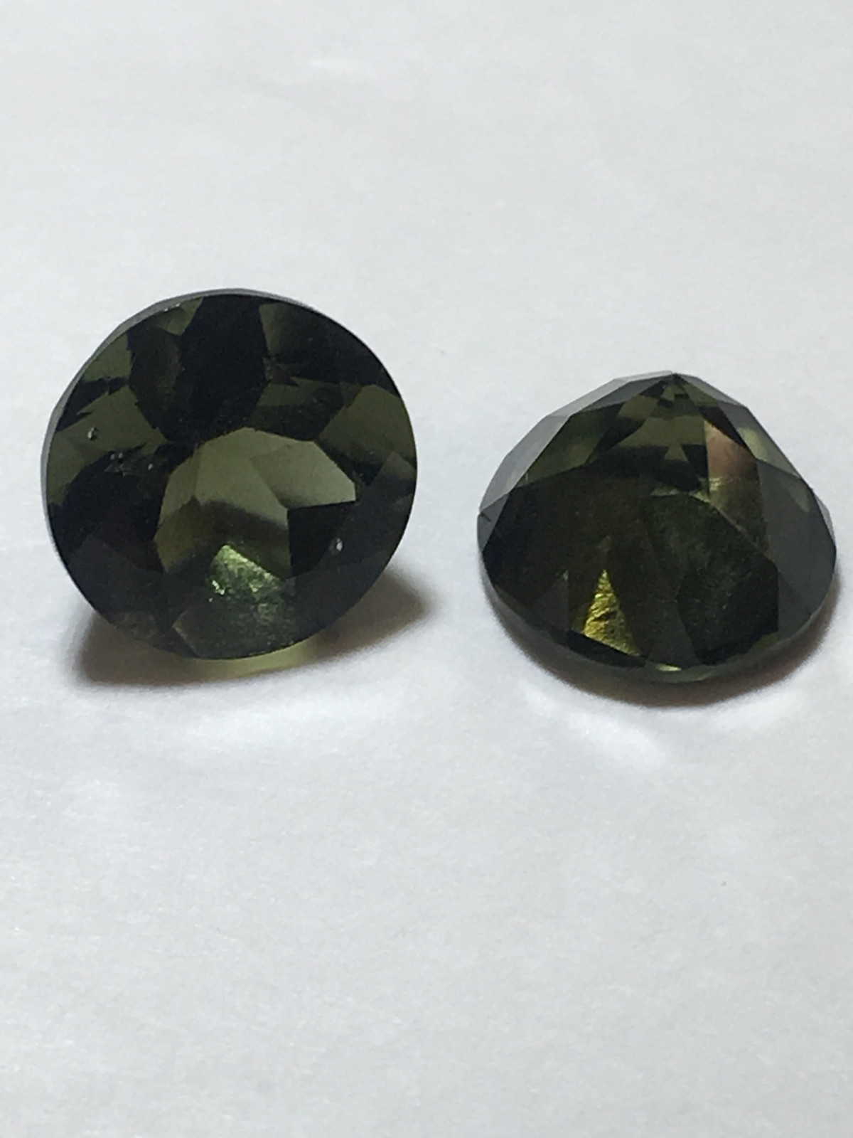 6.47ctw CZECH MOLDAVITE MATCHING PAIR #78
