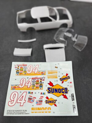 1/25 1989/90 Oldsmobile Cutlass NASCAR BODY PARTS w/ #94 Sunoco Decals