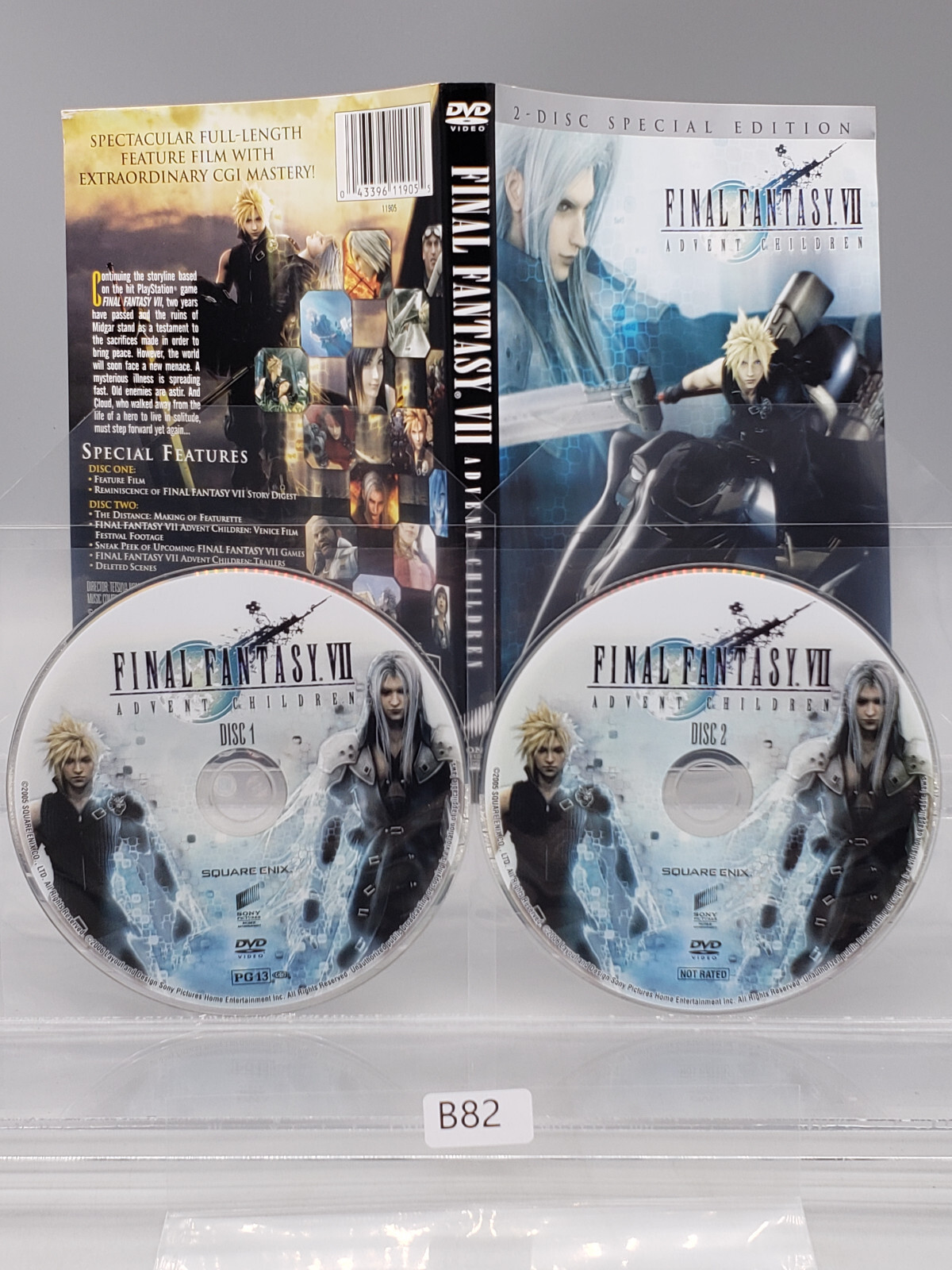 Final Fantasy VII: Advent Children (DVD) No Case No Tracking