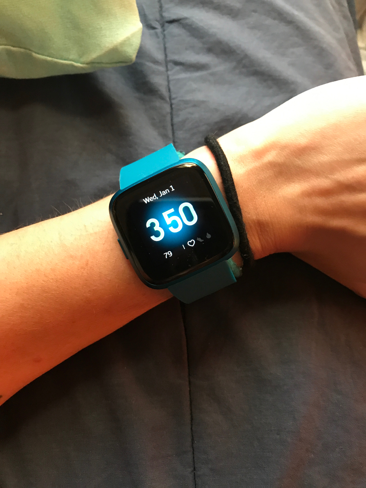 Fitbit Versa Lite Edition Fitness Smartwatch Small & Large Bands Blue FB415BUBU 811138034160 | eBay