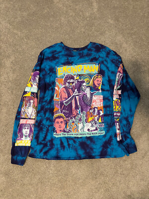 Encino Man Movie 1992 Long Sleeve Shirt Size Large Pauly Shore Brendan Fraser