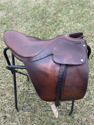 21/" Saddleseat Lane Fox Cutback English Saddle w// SOFTEY Seat Bridle /& Fittings