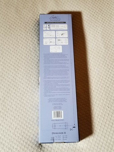 Gatco Designer II Collection - Bathroom Vanity Shelf - Chrome/Glass - New!