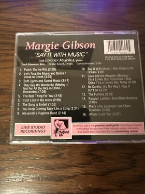 MARGIE GIBSON Say It With Music (CD 1993) Sheffiel Lab Songs of Irving Berlin
