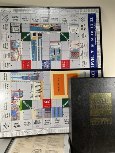 S The Wall Street Board Game Euc Complete