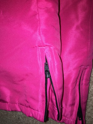 EUC Girls FADED GLORY Bib Snow Pants, Size 2T, Hot Pink, Elastic Around Waist