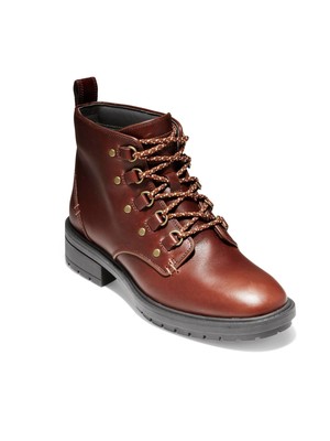 

COLE HAAN Женские коричневые непромокаемые кожаные походные ботинки Briana Grand  B, Коричневый, W17958