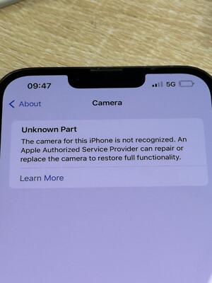 iPhone 12Pro Max/13Pro/13Pro Max/14Pro/14Pro Max Camera Unknown Repair Service