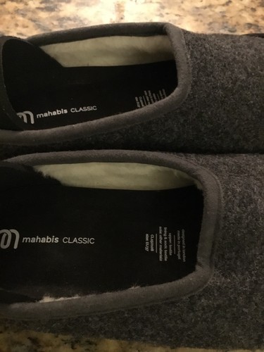 Women's MAHABIS Classic Gray Slippers Shoes size EUR 37 US 6.5/7