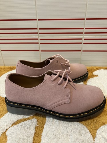 【新品】Dr.martens BUCK SUEDE 1461 PINK 26cm 27651689] Dr. Marten's 1461 Made In England Buck Suede Shoes