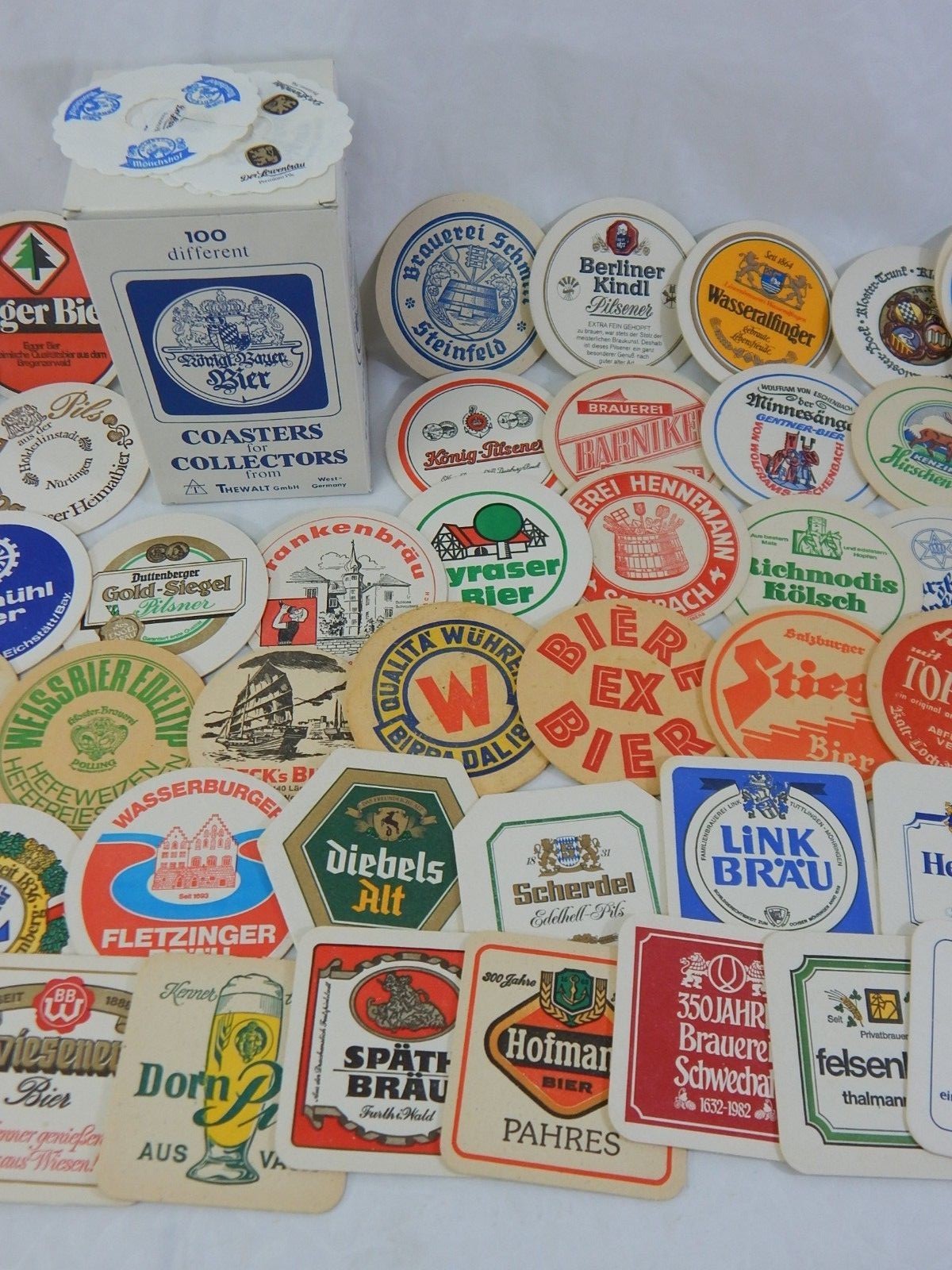 100pk TheWalt GmbH West Germany Coasters for Collectors Beer Advertising ML