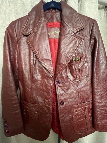 Etienne Aigner Leather Jacket Vintage Sz 6 | eBay