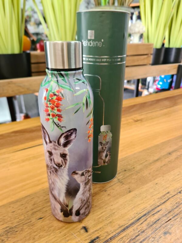 Kangaroo Drink Bottle 500ml Hot & Cold Australia Animal Tree