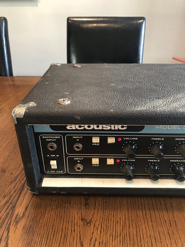 Vintage Acoustic Control Corp Model 330 Bass Amplifier Amp Head Has Issues!
