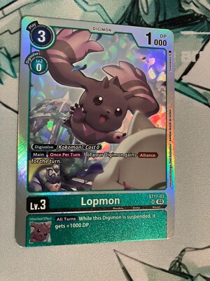 Lopmon ST17-03 SR Digimon Starter Deck 17: Double Typhoon NM