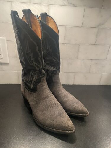 Vintage Tony Lama 6252 Shrunken Bull Shoulder Cowboy Boots Vintage Tony Lama 6252 Shrunken Bull Shoulder Cowboy Boots