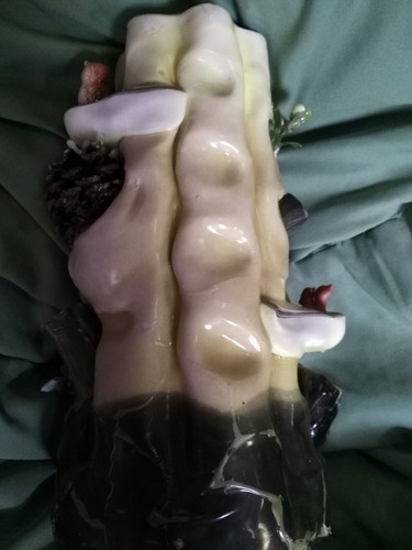 Unique Carved Candle Tree Trunk Small Carved Animals