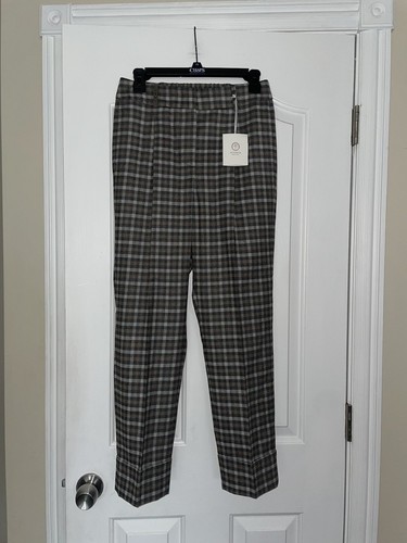 パンツ PESERICO FW24 Check wool trousers (P04629U 08306946) PESERICO WOMANS CHECKERED WOOL BLEND TROUSERS SZ EU 42/US 6
