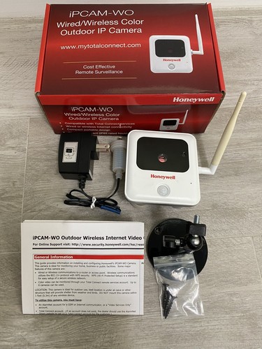 Honeywell IPCAM-WO Colored Wired/Wireless Outdoor IP Camera - Used