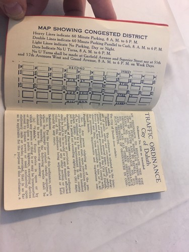 1929 Duluth MN Trafic Rules Book Safe Drivng And Walking