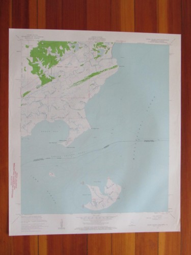 Saint Joe Pass Mississippi 1960 Original Vintage USGS Topo Map