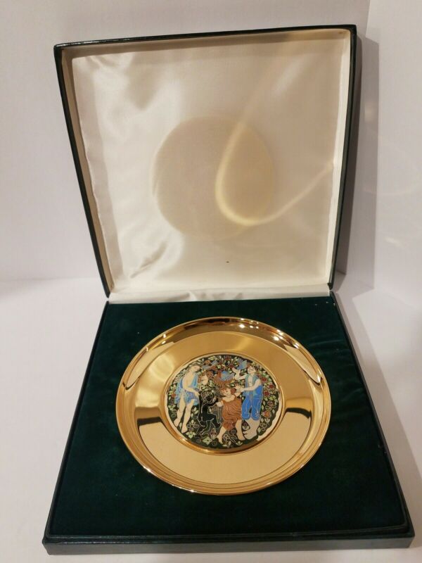 Historic Providence Mint 24K Gold Plating The Childrens Year Collector Plate VTG