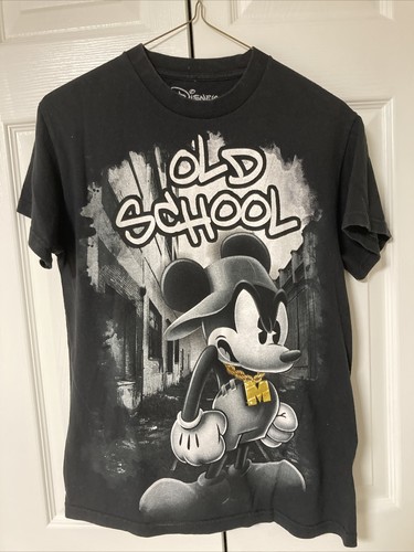 Disney Men's Size Small Mickey Mouse Old School Faded Hip