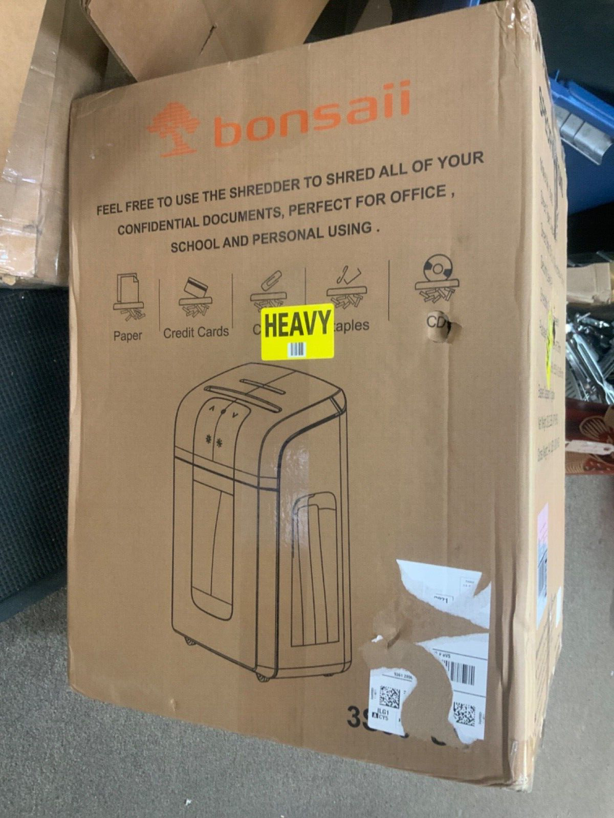 Bonsaii 3s30 Cross-Cut Paper Shredder nib
