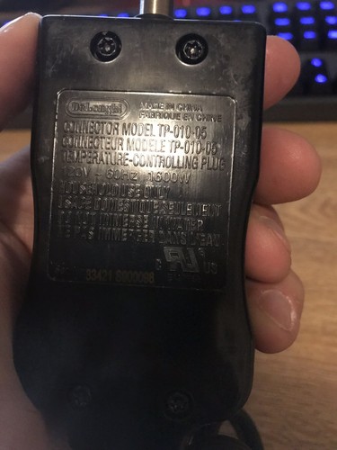 DeLonghi TP-010-05 Skillet Griddle Heat Control Temperature Probe AC Cord 1600W