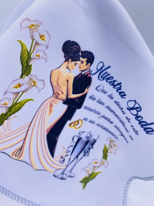 12 RECUERDOS PARA BODA WEDDING FAVORS SERVILLETAS NAPKINS TABLE DECORATIONS