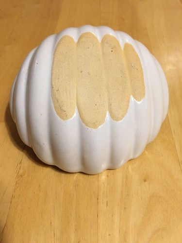 Rosemeade North Dakota Pottery Shell Candy Dish (White & Green)