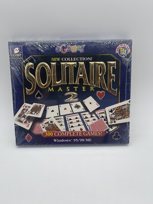 Solitaire Master 2, eGames, CD, 2001, Win 95/98/ME, 300 Complete Games!