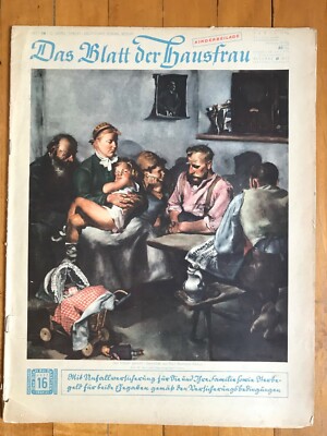 Das Blatt Der Haufrau Magazine Germany 1940/41 with Sewing Patterns Life Style