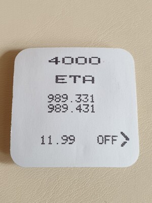 Brand New ETA Calibre 989.331/989.431 - Circuit - Part No. 4000 - VERY RARE PART