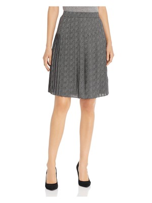 

TAHARI Женская черная плиссированная юбка выше колена на молнии на подкладке для работы, Черный