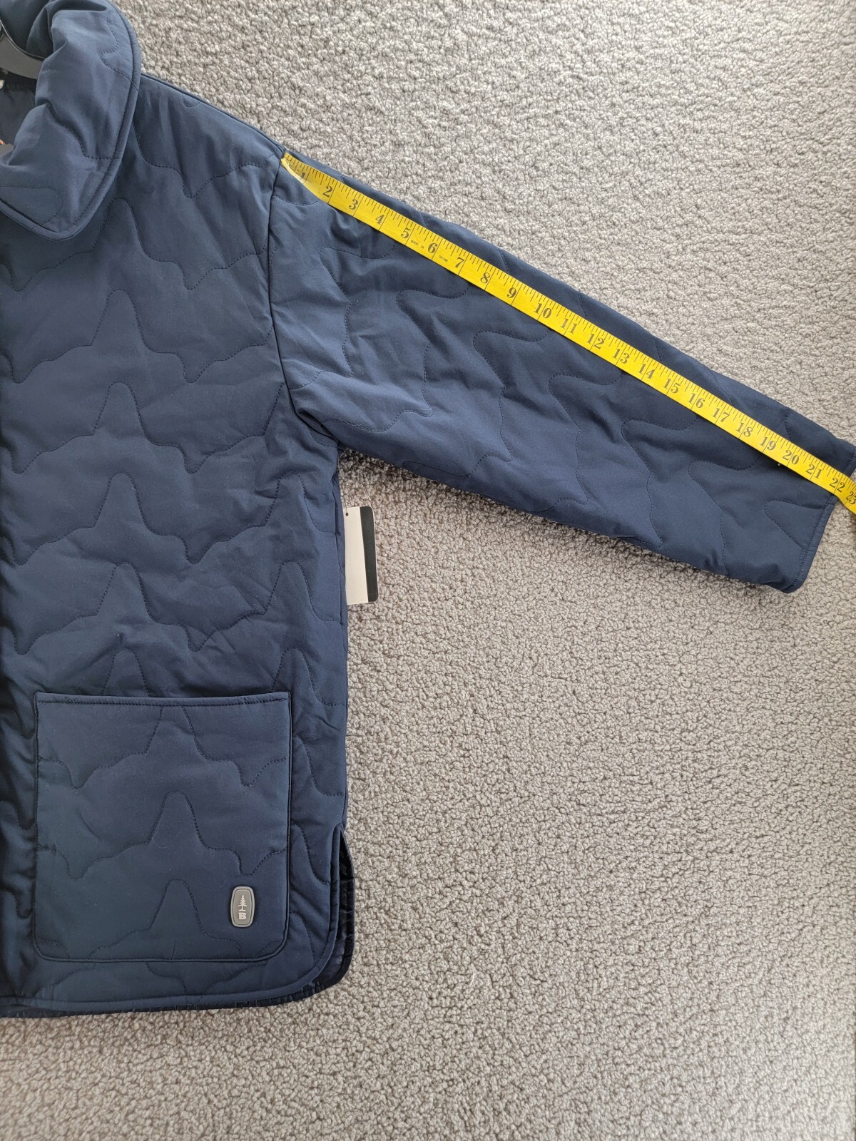 Bass Outdoor Quilted Long-Sleeve Jacket Women M Navy Blue - Picture 9 of 14